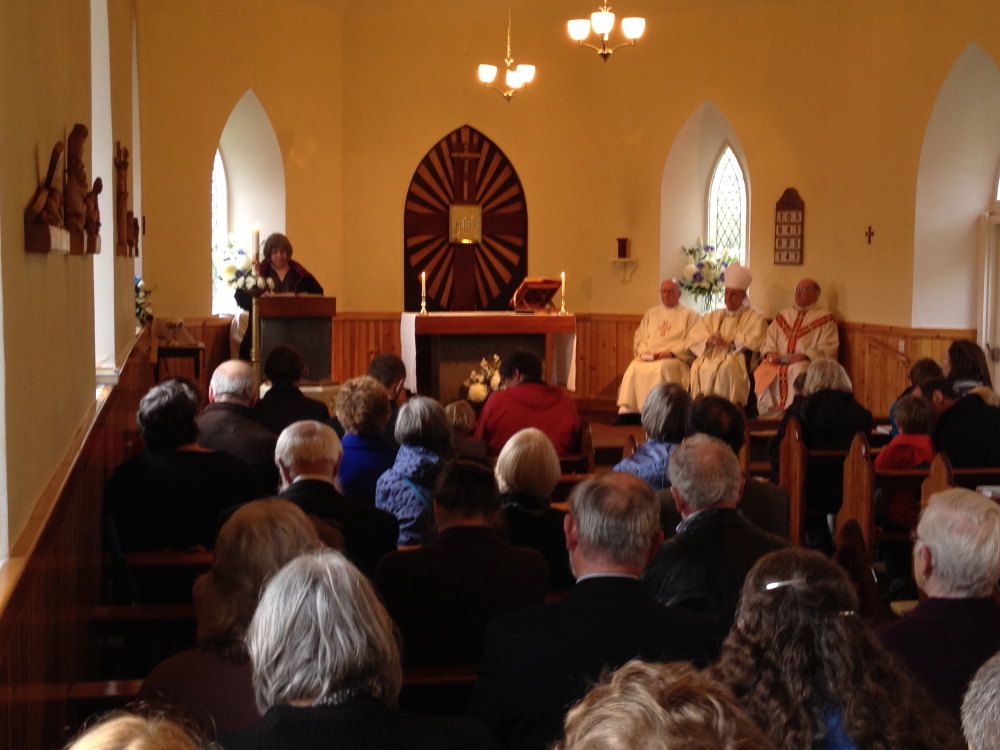 Archbishop Antonio Mennini, Apostolic Nuncio to Great Britain, presiding at Parish Mass, May 2014